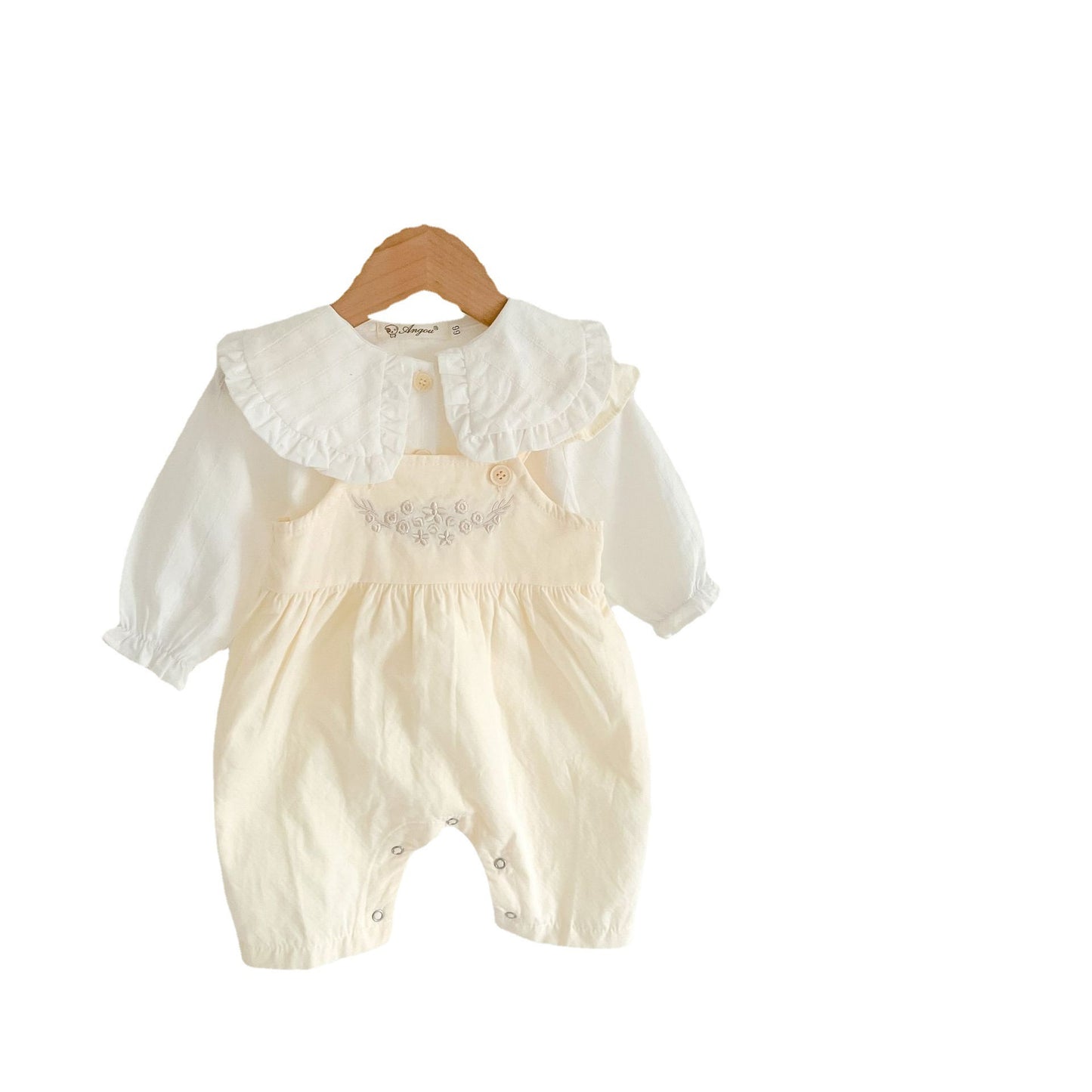 🌸 Baby Girl's Loose Adjustable Suspender Romper