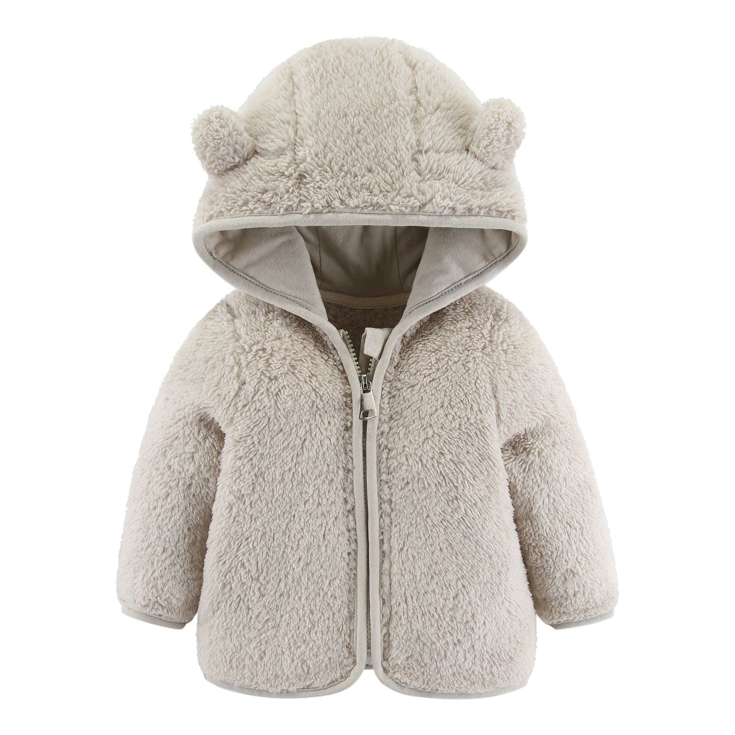 🧸 Plush Thermal Zipper Top – Snuggly Warmth for Chilly Days