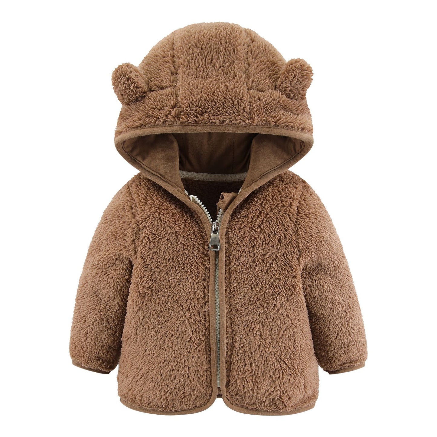 🧸 Plush Thermal Zipper Top – Snuggly Warmth for Chilly Days