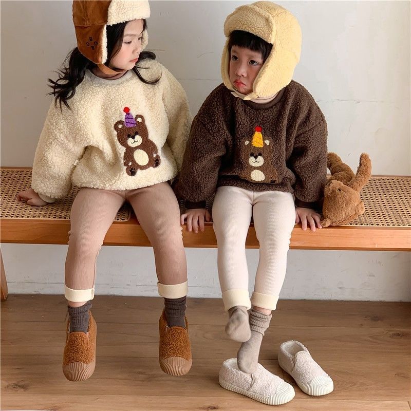 ❄️ Cozy & Stylish Girls' Fleece-lined Leggings – Perfect for Winter Adventures!
