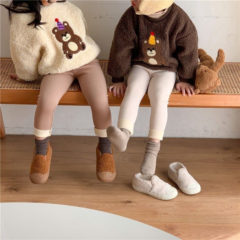 ❄️ Cozy & Stylish Girls' Fleece-lined Leggings – Perfect for Winter Adventures!