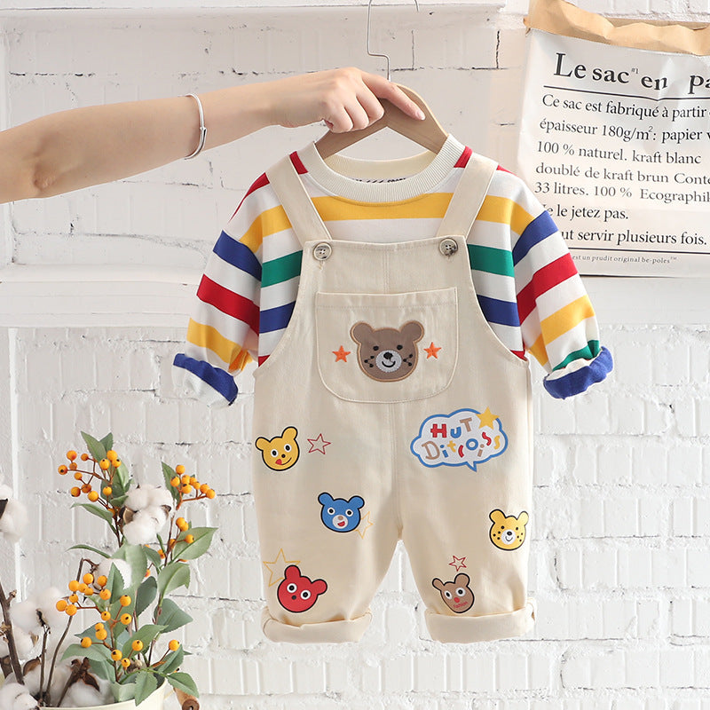 π Boys' Top Overalls Suit β Stylish Comfort for Every Adventure