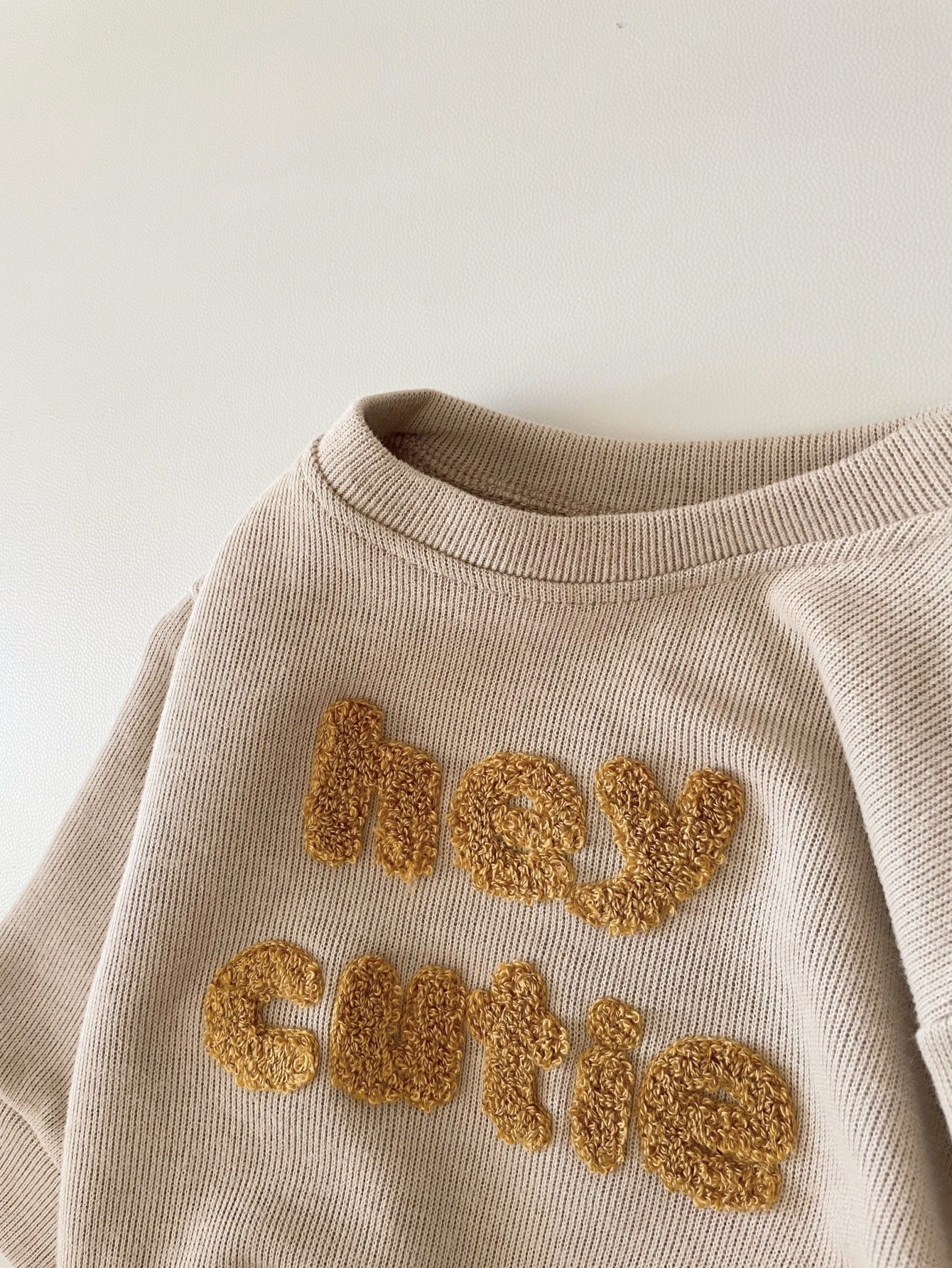 π Sweet Little Words β Baby Alphabet Embroidered Two-Piece Set