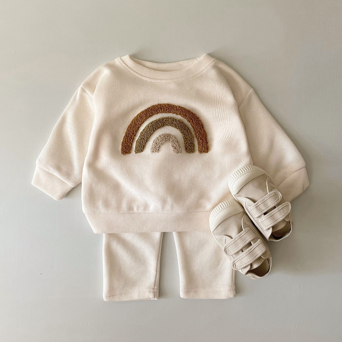 π Sweet Little Words β Baby Alphabet Embroidered Two-Piece Set