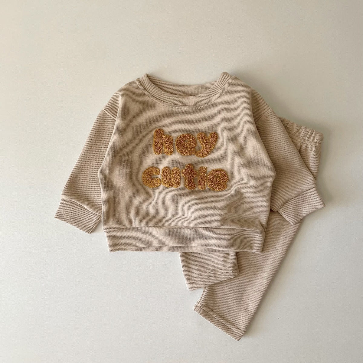 π Sweet Little Words β Baby Alphabet Embroidered Two-Piece Set