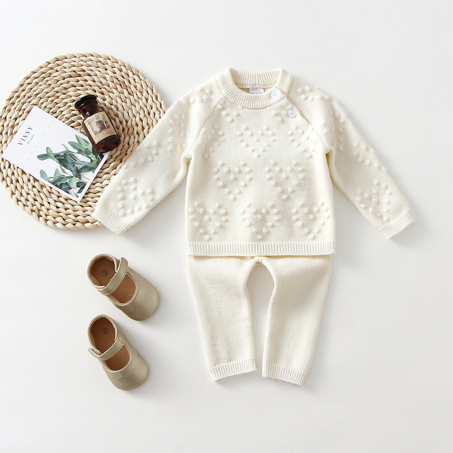 π Snuggle Season Favorite β Knitted Love Sweater & Pants Set