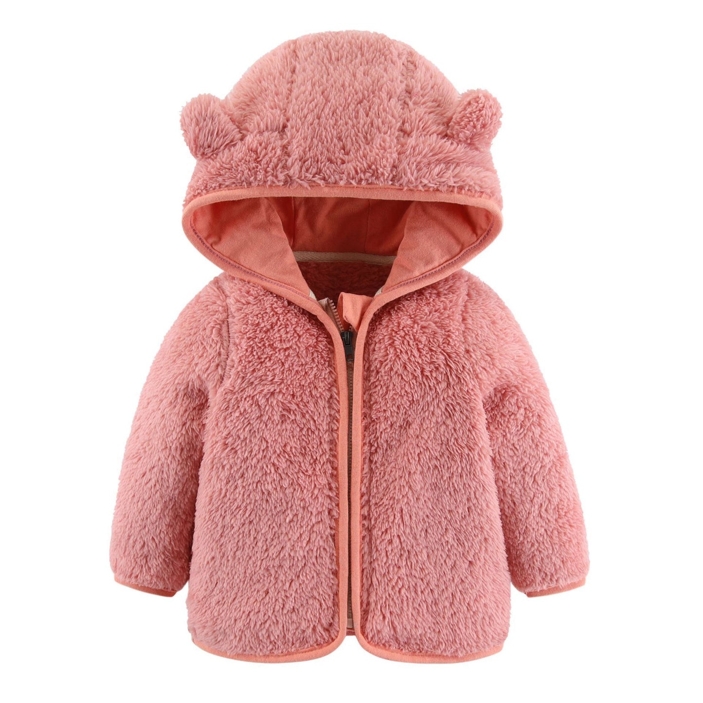 🧸 Plush Thermal Zipper Top – Snuggly Warmth for Chilly Days