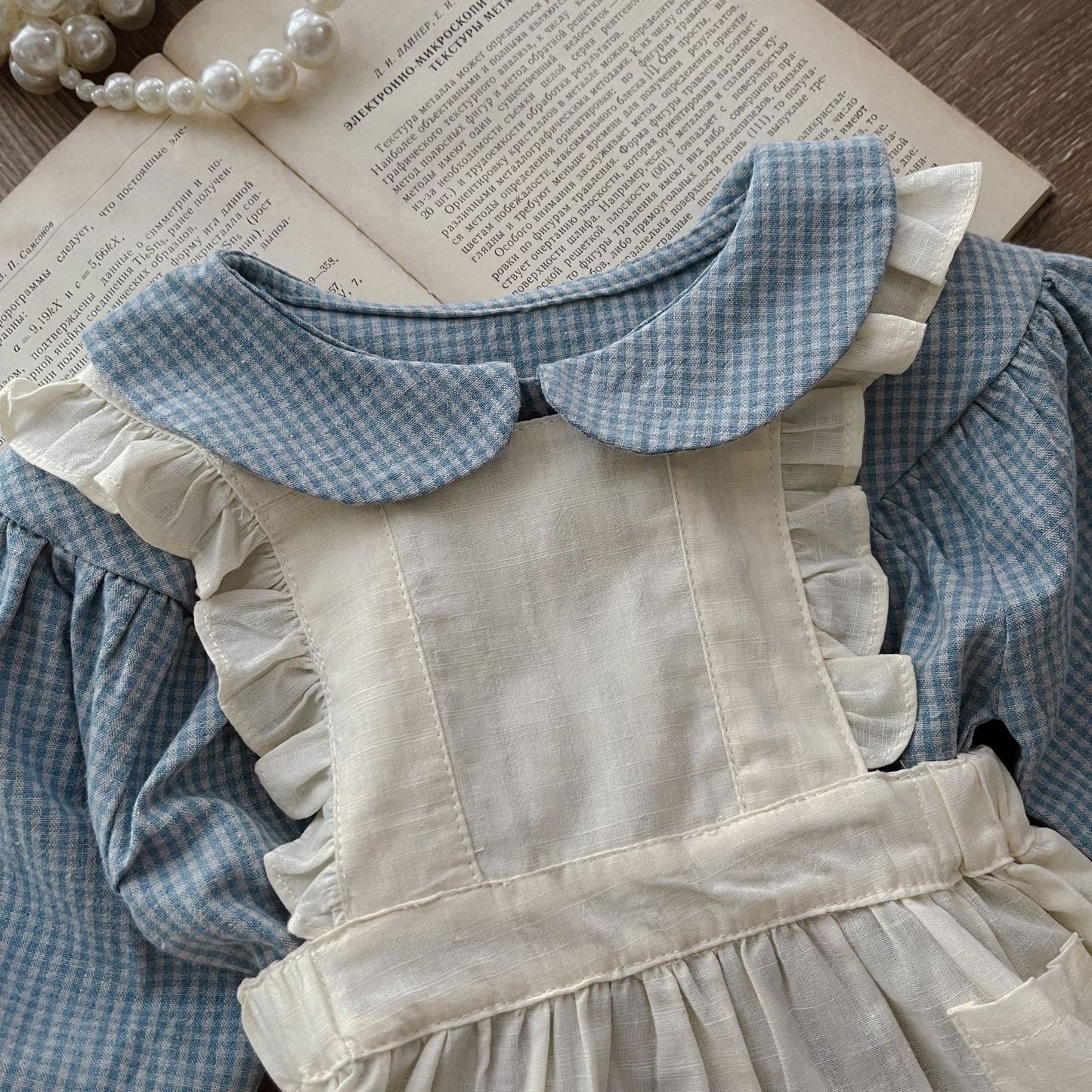 π Sweet Plaid Romper & Sling Skirt Set β Timeless Charm for Tiny Moments