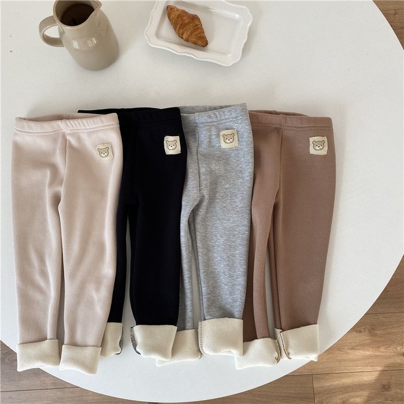 ❄️ Cozy & Stylish Girls' Fleece-lined Leggings – Perfect for Winter Adventures!