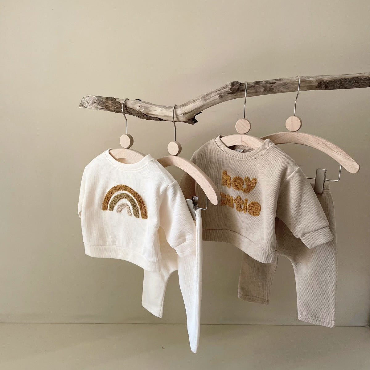 π Sweet Little Words β Baby Alphabet Embroidered Two-Piece Set