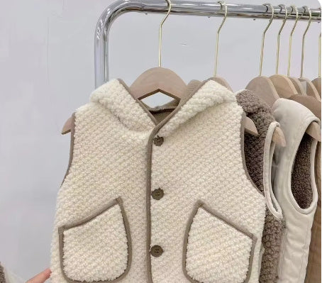 π Lambswool Hooded Vest β Cozy Comfort with a Touch of Whimsy