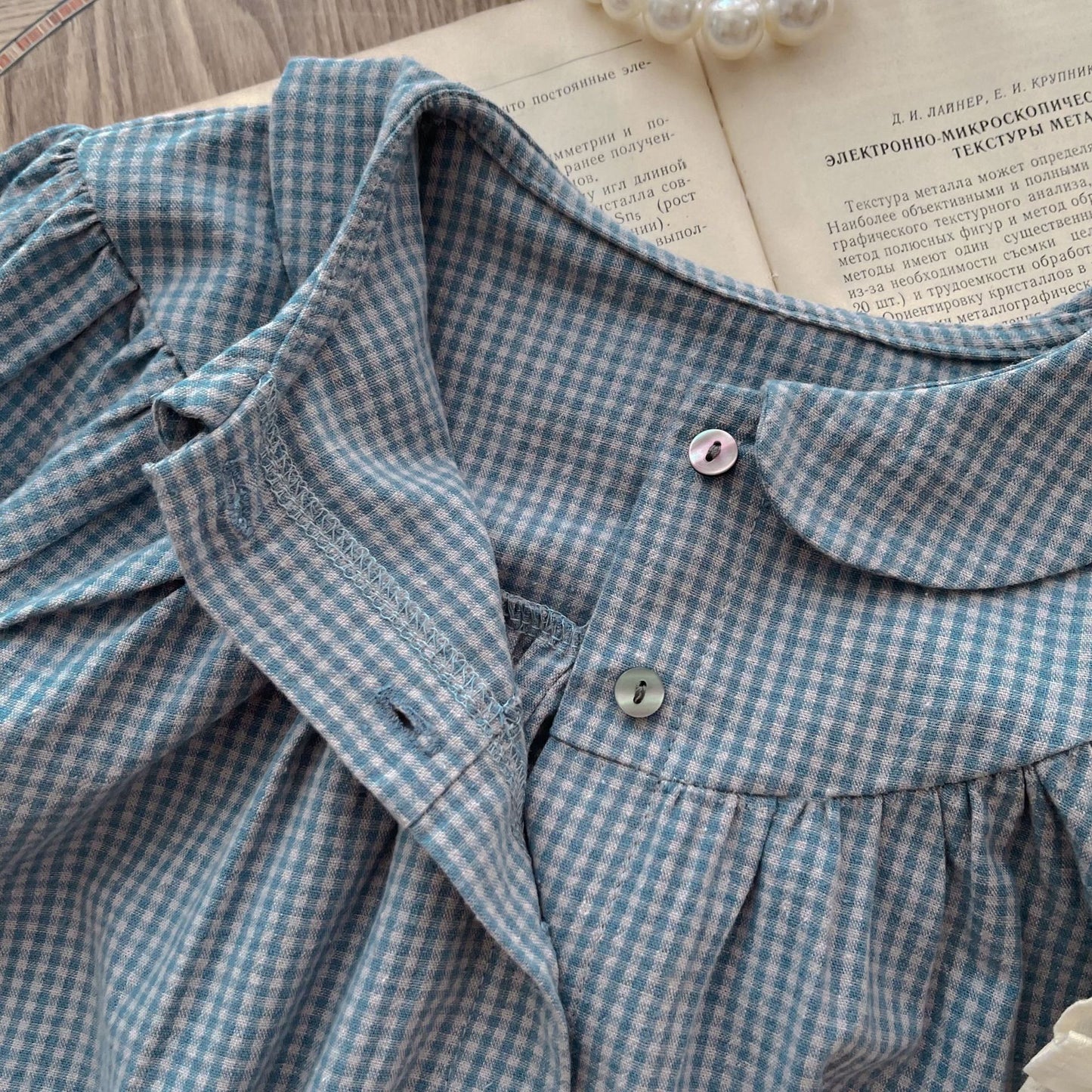 π Sweet Plaid Romper & Sling Skirt Set β Timeless Charm for Tiny Moments