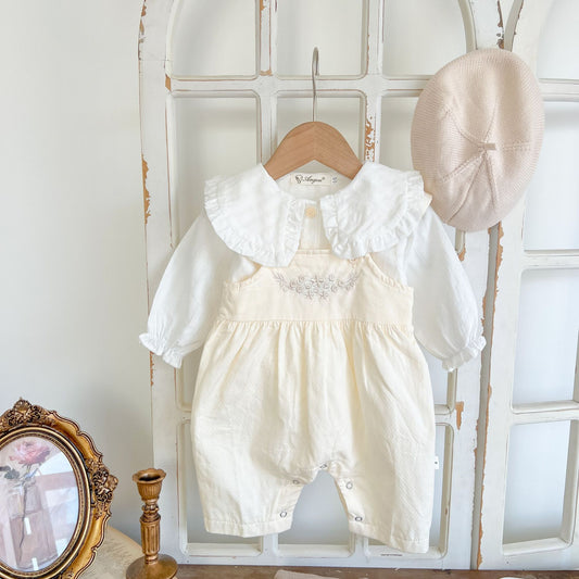 🌸 Baby Girl's Loose Adjustable Suspender Romper