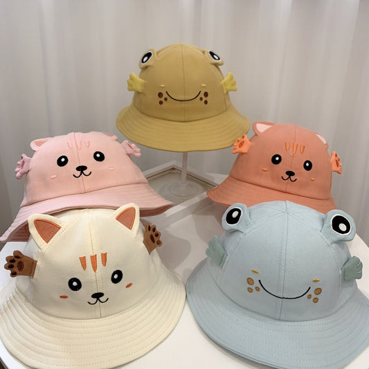 🐸🐱 Kitten & Frog Baby Sun Hat – A Sprinkle of Shade and a Lot of Cuteness