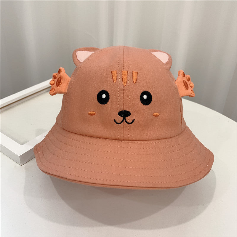 Nuevos productos Sombrero para el sol con forma de gatito y rana Sombrero pequeño para bebé