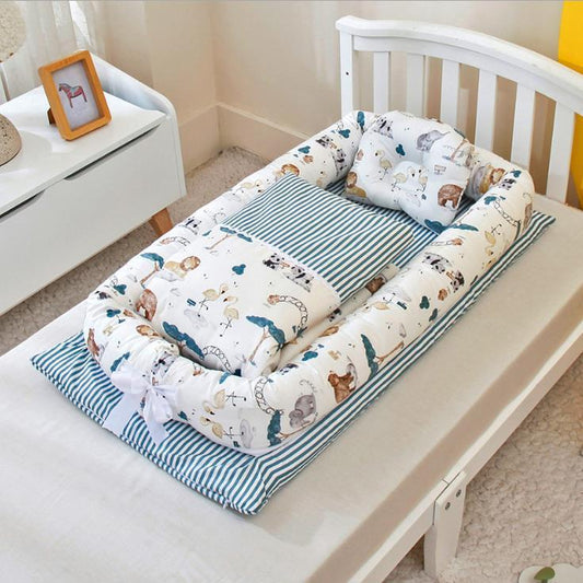 🌟 Crib Anti-pressure Newborn Foldable Portable Crib – Baby Infant Mattress Bionic Travel Bed