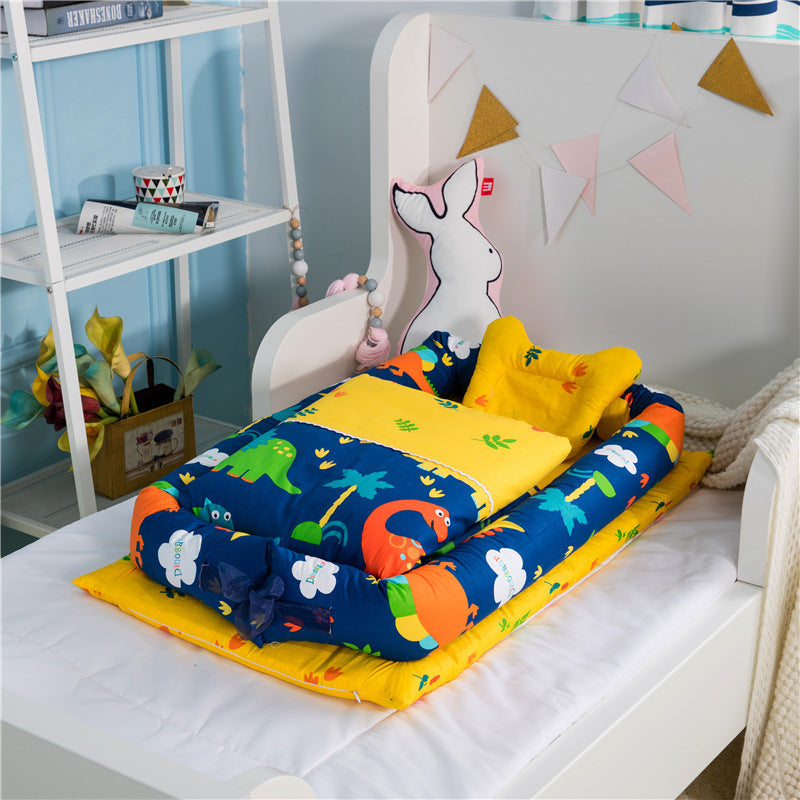 🌟 Crib Anti-pressure Newborn Foldable Portable Crib – Baby Infant Mattress Bionic Travel Bed