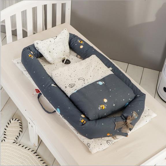 🌟 Crib Anti-pressure Newborn Foldable Portable Crib – Baby Infant Mattress Bionic Travel Bed