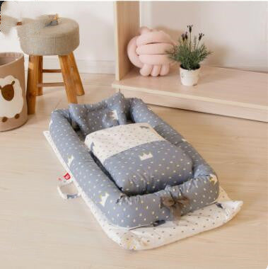 🌟 Crib Anti-pressure Newborn Foldable Portable Crib – Baby Infant Mattress Bionic Travel Bed