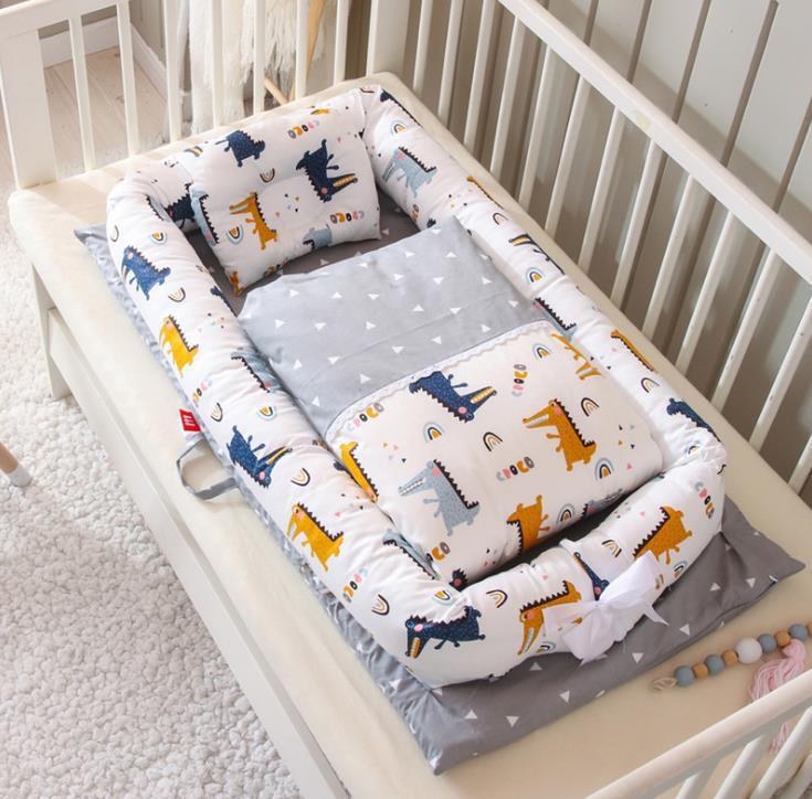 🌟 Crib Anti-pressure Newborn Foldable Portable Crib – Baby Infant Mattress Bionic Travel Bed