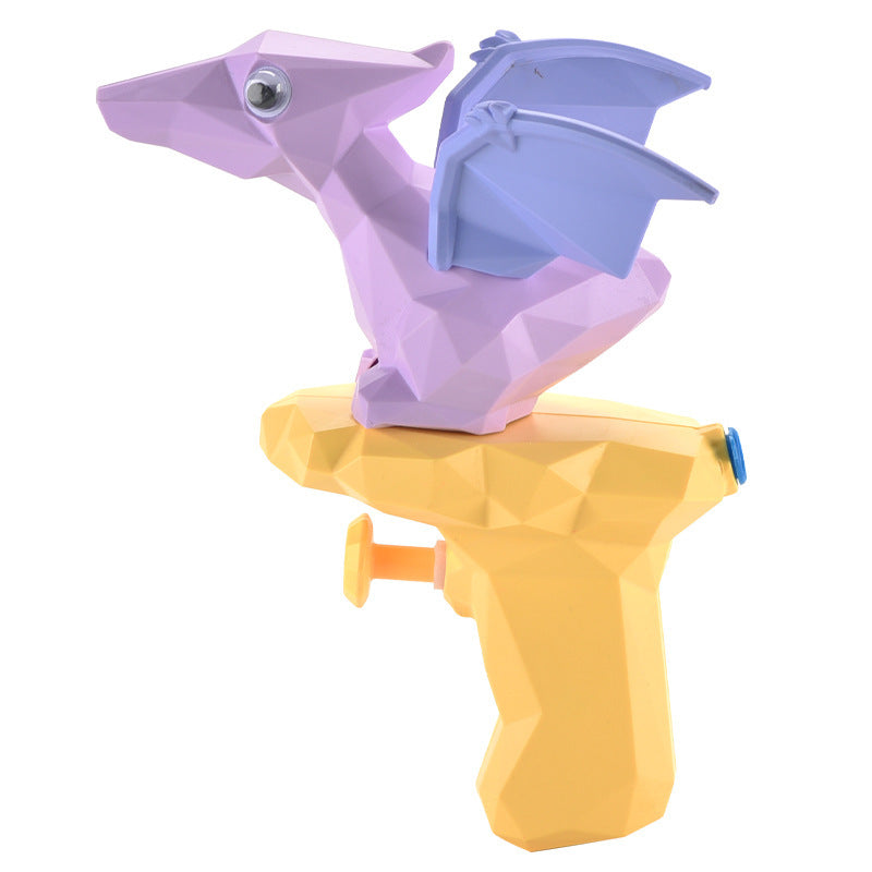 Juguete de pistola de agua con forma de dinosaurio de dibujos animados, mini pistola rociadora de agua para peleas de agua, interacción entre padres e hijos, juguete de agua para exteriores