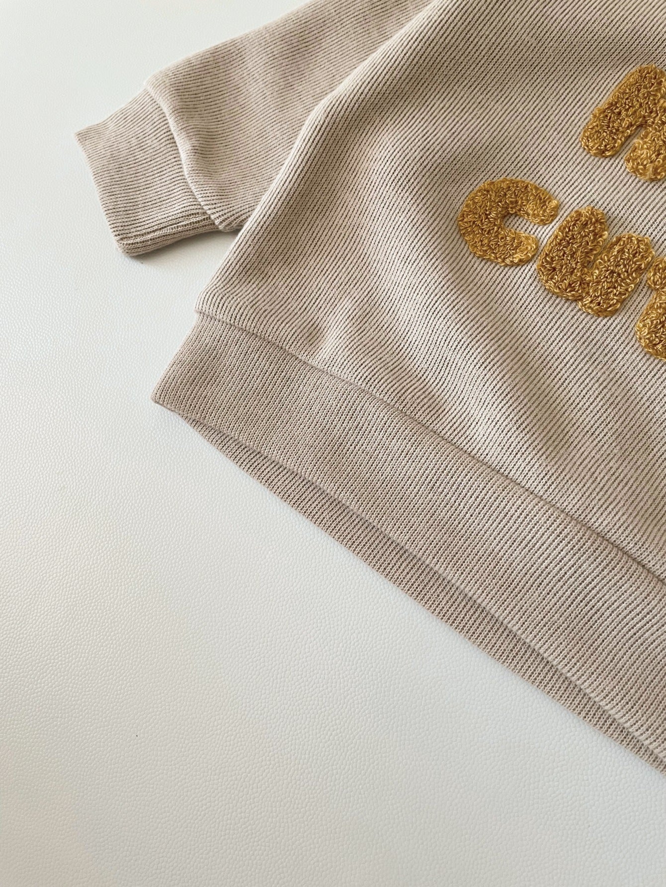 💌 Sweet Little Words – Baby Alphabet Embroidered Two-Piece Set