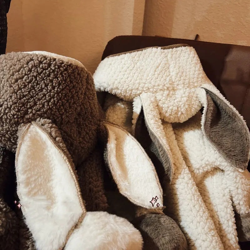 🐑 Lambswool Hooded Vest – Cozy Comfort with a Touch of Whimsy