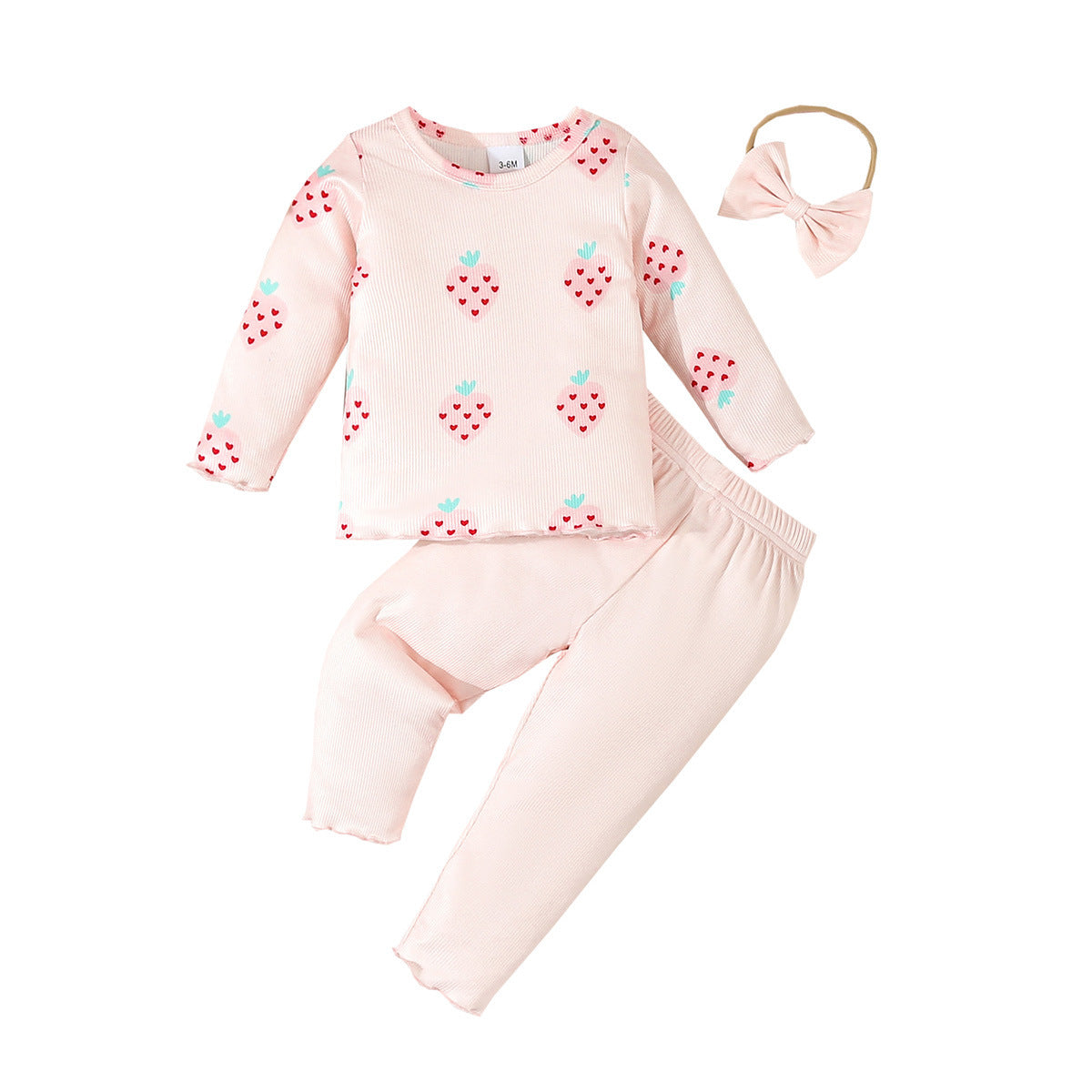 🎨 Colorful Beginnings – Infant 3-Piece Printed Set