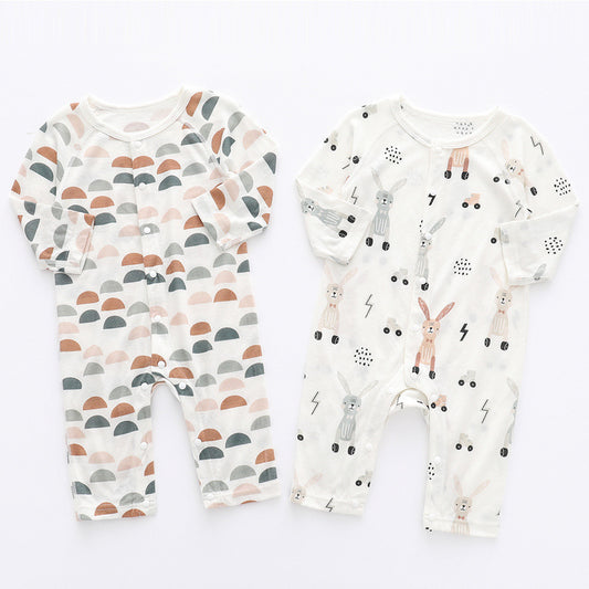 🌿 Cozy & Gentle – Bamboo Fiber Baby Jumpsuit
