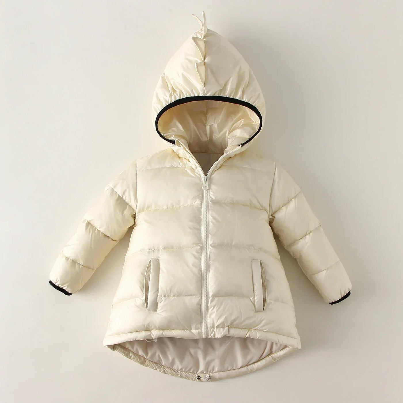 Children's Hoodie Solid Color Down Jacket