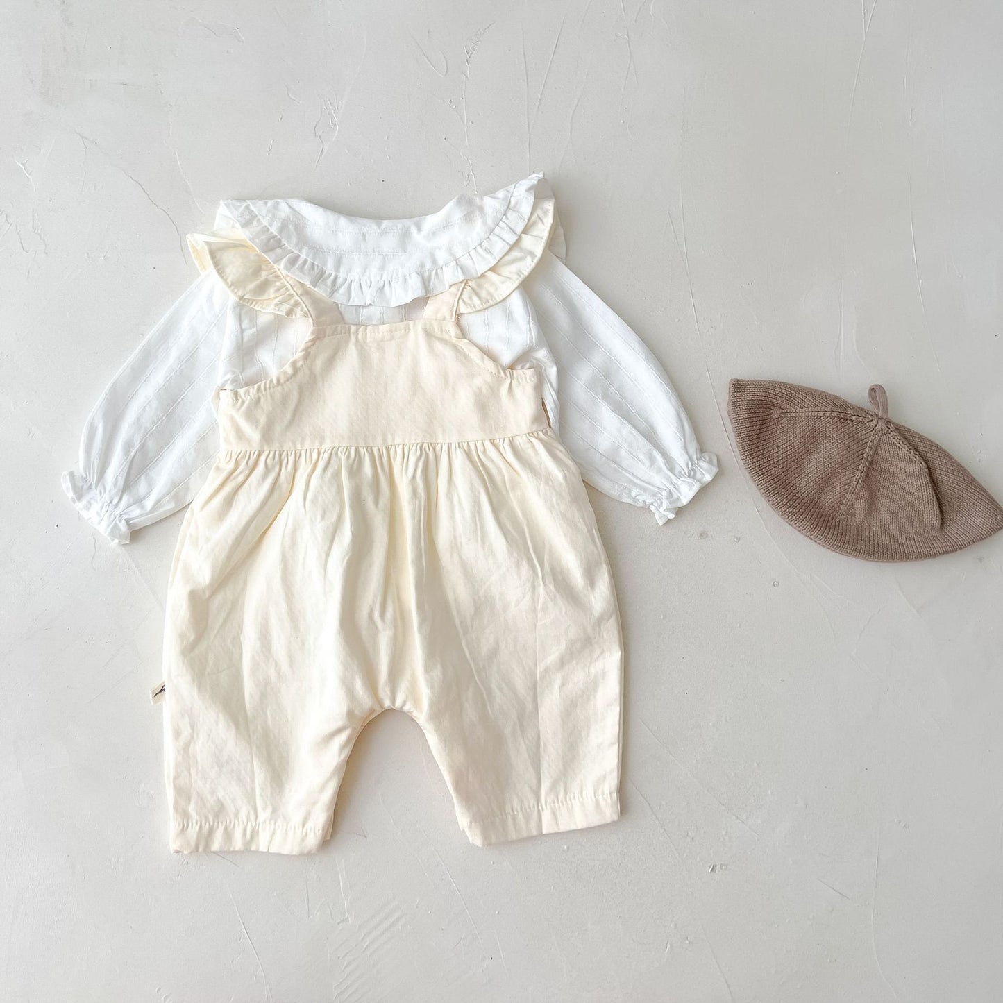 🌸 Baby Girl's Loose Adjustable Suspender Romper