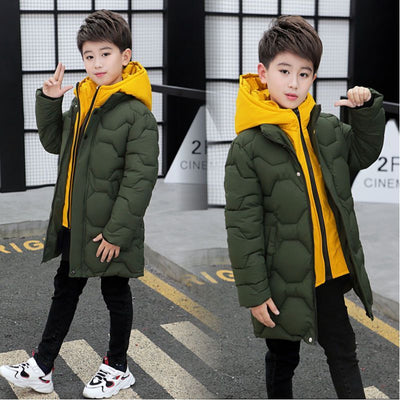 Winter New Boy's Quilted Cotton Coat Warm