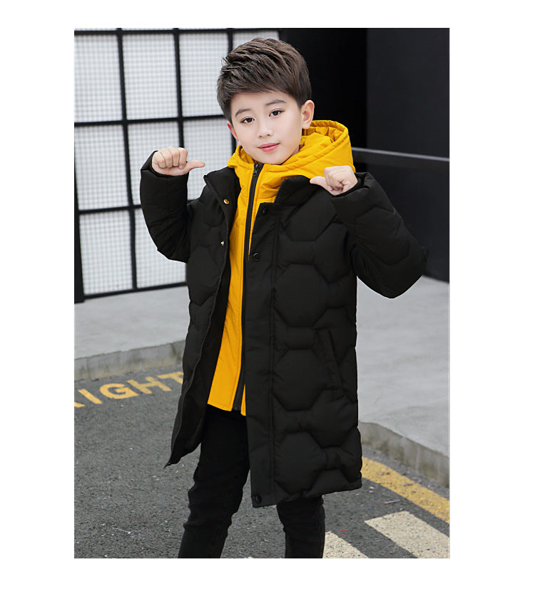 Winter New Boy's Quilted Cotton Coat Warm