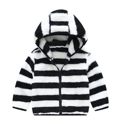 Infant Toddler Bear Ears Solid Color Hoodie Jacket