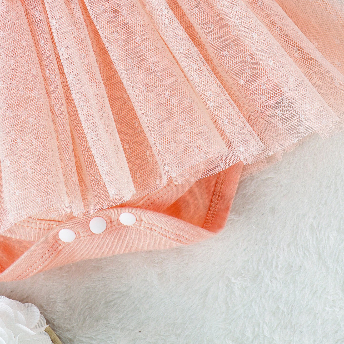 👑 Little Princess Dreams – Baby Net Skirt Jumpsuit Dress