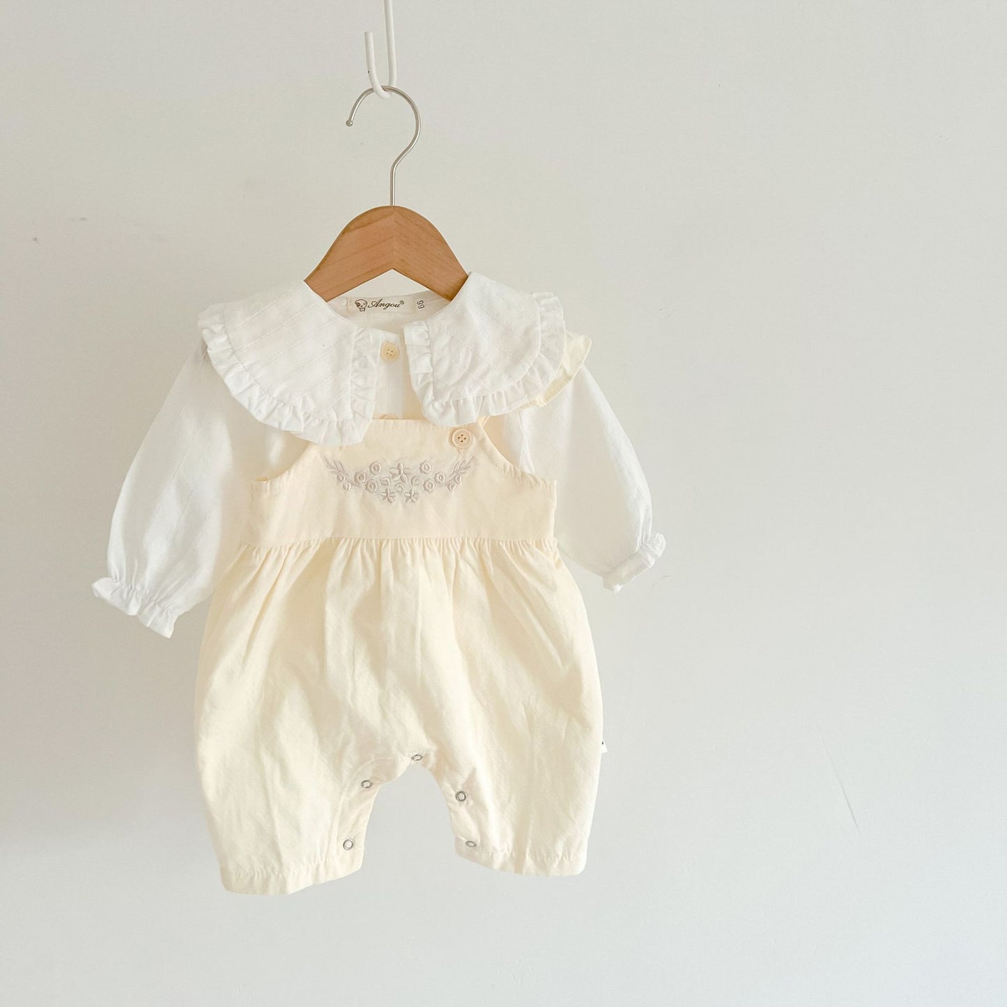 🌸 Baby Girl's Loose Adjustable Suspender Romper