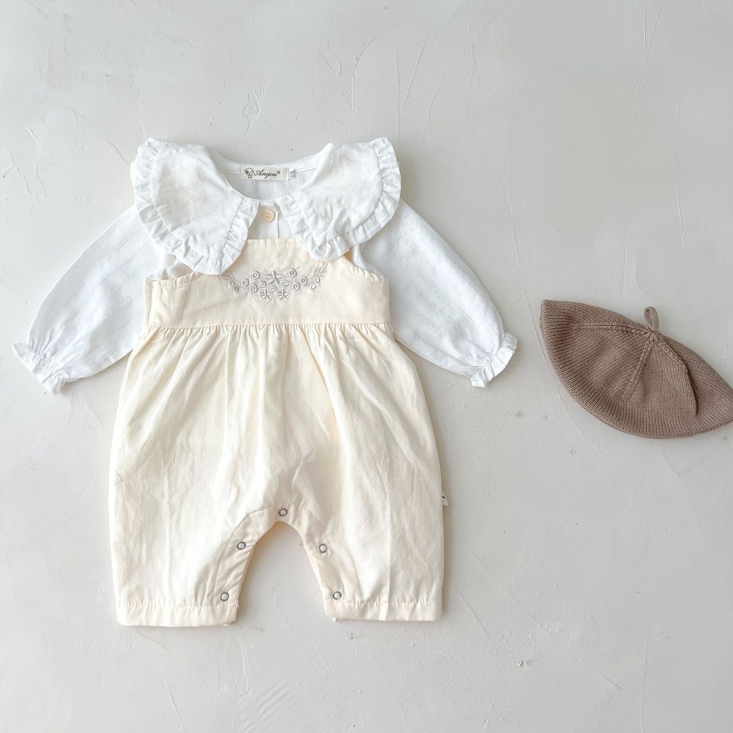 🌸 Baby Girl's Loose Adjustable Suspender Romper